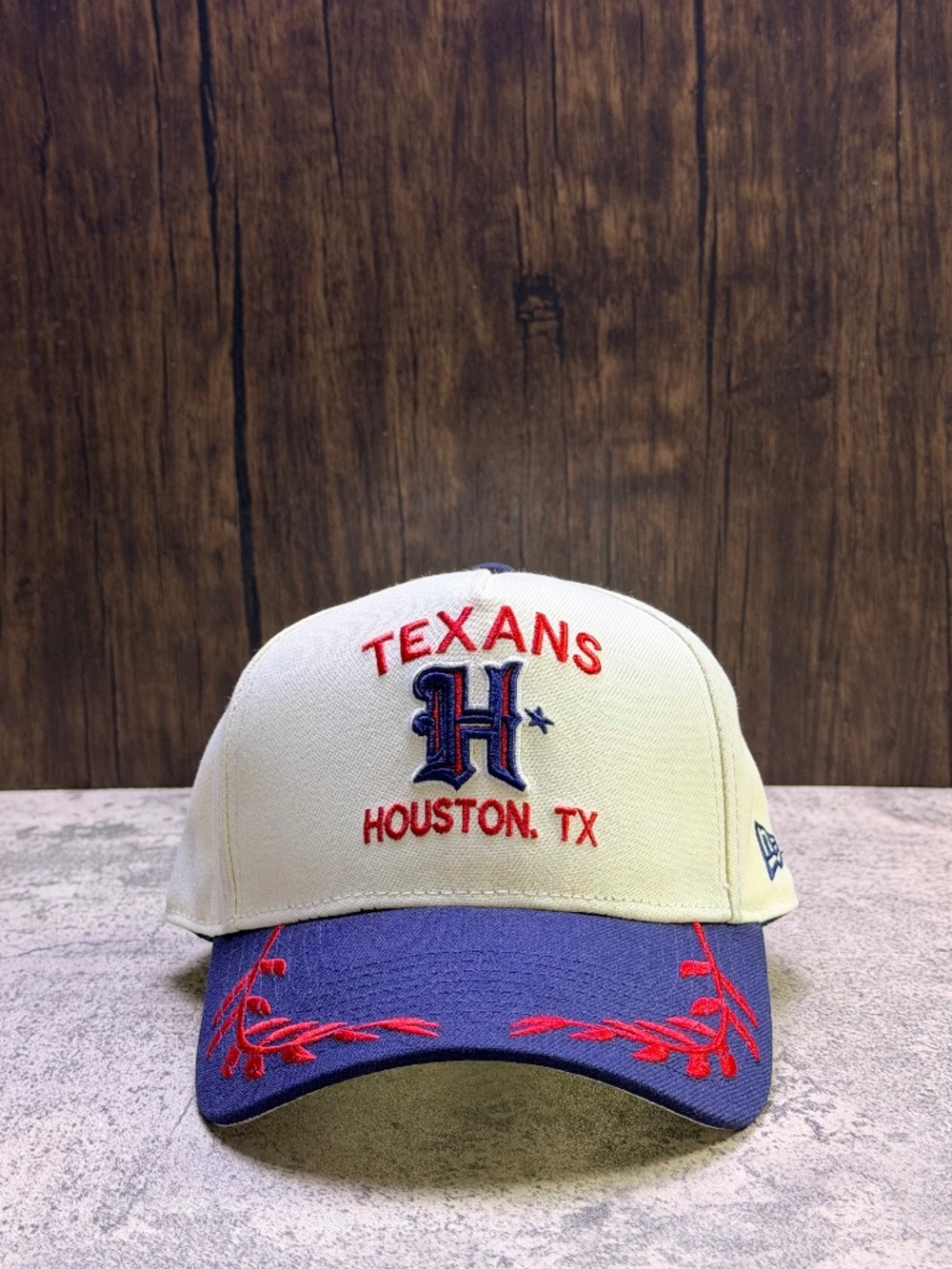 New Era 9Forty NFL Houston Texans Wheat Leaf Visor SnapBack Curved Brim Cap